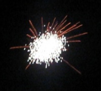 Titanium can be added to the burst of small shells to give a neat effect.